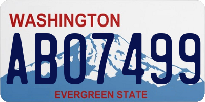 WA license plate ABO7499