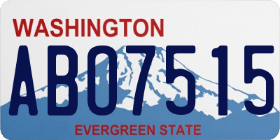 WA license plate ABO7515