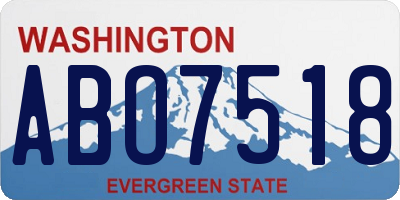 WA license plate ABO7518