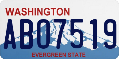 WA license plate ABO7519