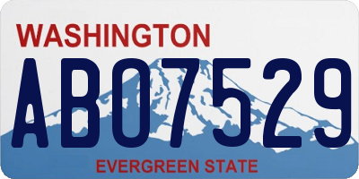 WA license plate ABO7529