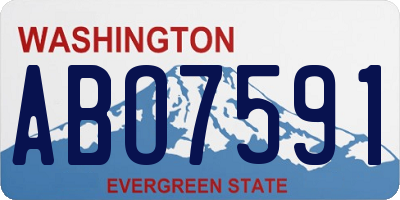 WA license plate ABO7591