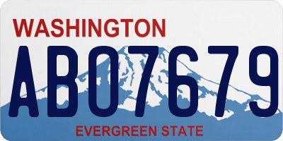 WA license plate ABO7679