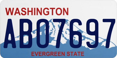 WA license plate ABO7697
