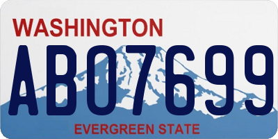 WA license plate ABO7699