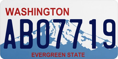 WA license plate ABO7719