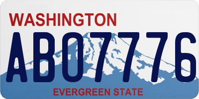 WA license plate ABO7776