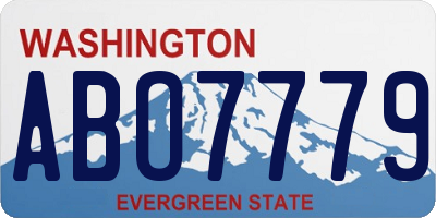 WA license plate ABO7779