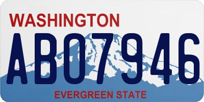 WA license plate ABO7946