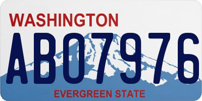 WA license plate ABO7976