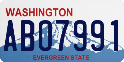 WA license plate ABO7991
