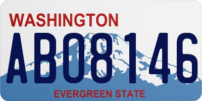 WA license plate ABO8146