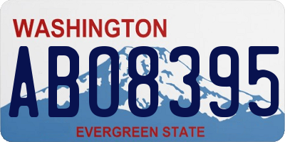 WA license plate ABO8395
