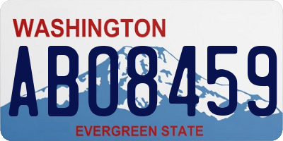 WA license plate ABO8459