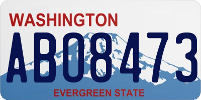 WA license plate ABO8473