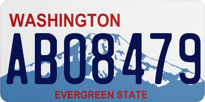 WA license plate ABO8479