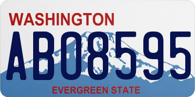 WA license plate ABO8595