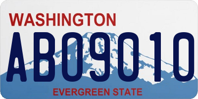 WA license plate ABO9010