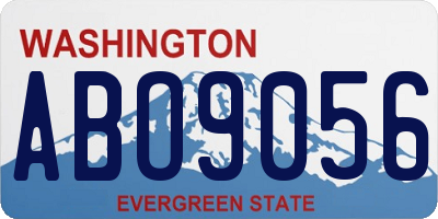 WA license plate ABO9056