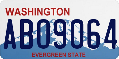 WA license plate ABO9064