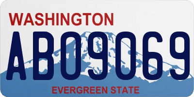 WA license plate ABO9069