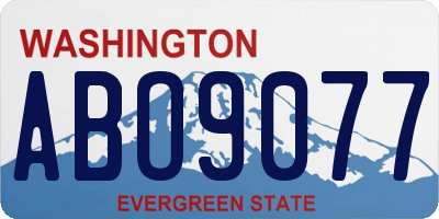 WA license plate ABO9077