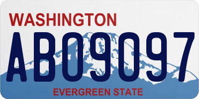 WA license plate ABO9097