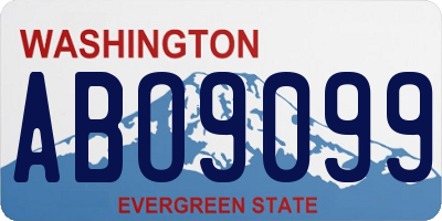 WA license plate ABO9099