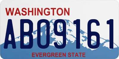 WA license plate ABO9161