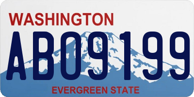WA license plate ABO9199
