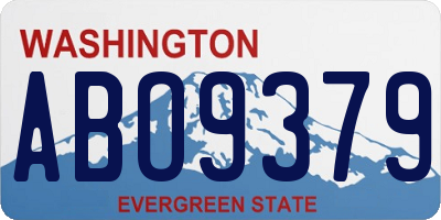 WA license plate ABO9379
