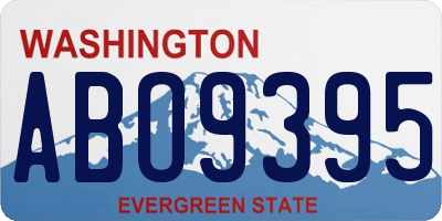 WA license plate ABO9395
