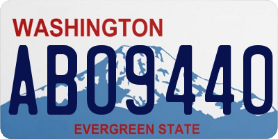 WA license plate ABO9440