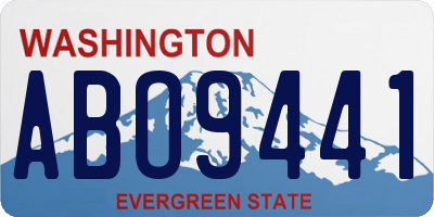 WA license plate ABO9441