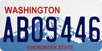 WA license plate ABO9446