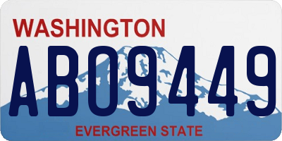 WA license plate ABO9449