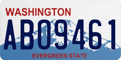 WA license plate ABO9461