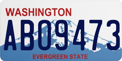 WA license plate ABO9473