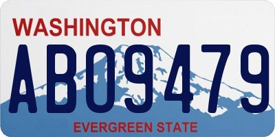 WA license plate ABO9479