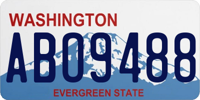 WA license plate ABO9488