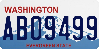 WA license plate ABO9499