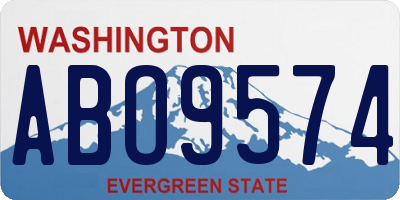 WA license plate ABO9574