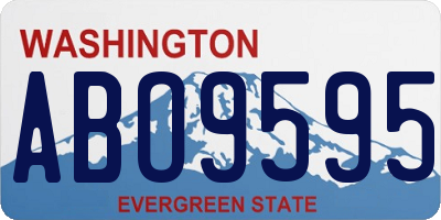 WA license plate ABO9595