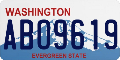 WA license plate ABO9619