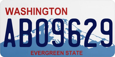 WA license plate ABO9629