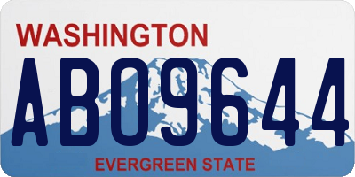 WA license plate ABO9644