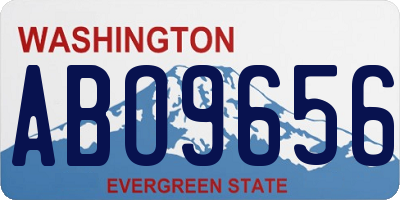 WA license plate ABO9656