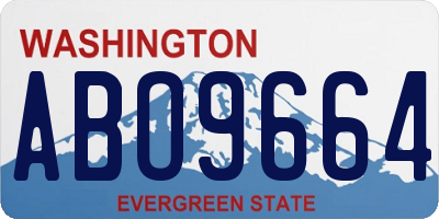 WA license plate ABO9664