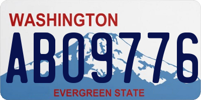 WA license plate ABO9776