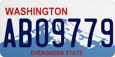 WA license plate ABO9779